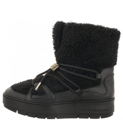 Tommy Hilfiger Tommy Teddy Snowboot Black FW0FW07505 BDS (TH927-b) batai