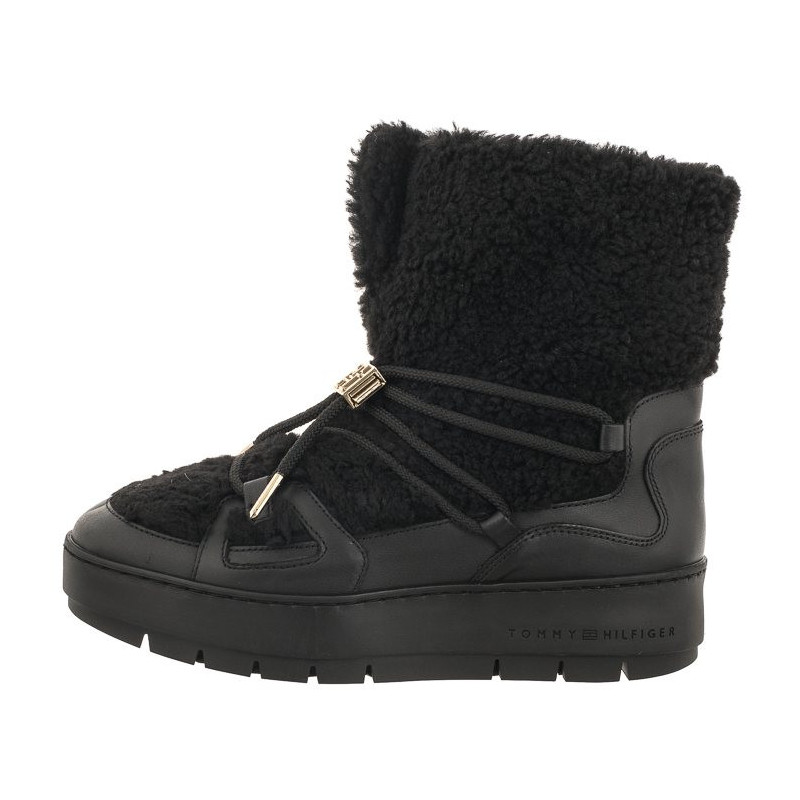 Tommy Hilfiger Tommy Teddy Snowboot Black FW0FW07505 BDS (TH927-b) batai