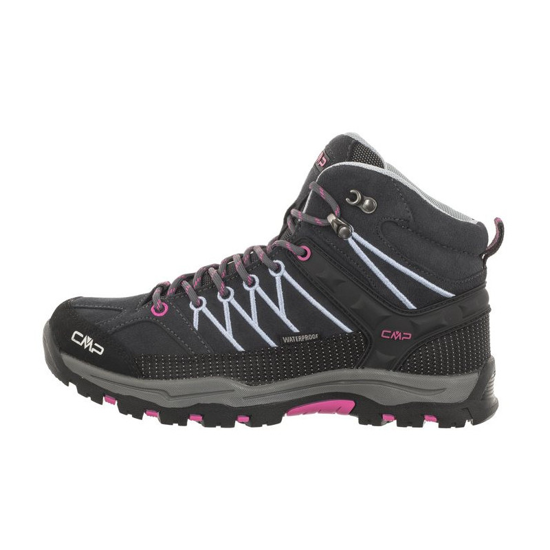 CMP Kids Rigel Mid Trekking Shoe Wp 3Q12944J 66UM Titanio-Skyway (CM8-d) batai