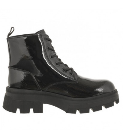 Calvin Klein Chunky Combat Laceup Boot Wn Triple Black YW0YW01265 0GT (CK397-a) batai