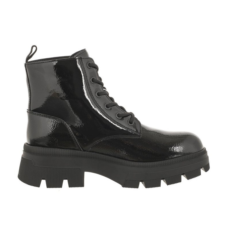 Calvin Klein Chunky Combat Laceup Boot Wn Triple Black YW0YW01265 0GT (CK397-a) batai