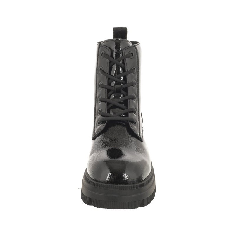 Calvin Klein Chunky Combat Laceup Boot Wn Triple Black YW0YW01265 0GT (CK397-a) batai