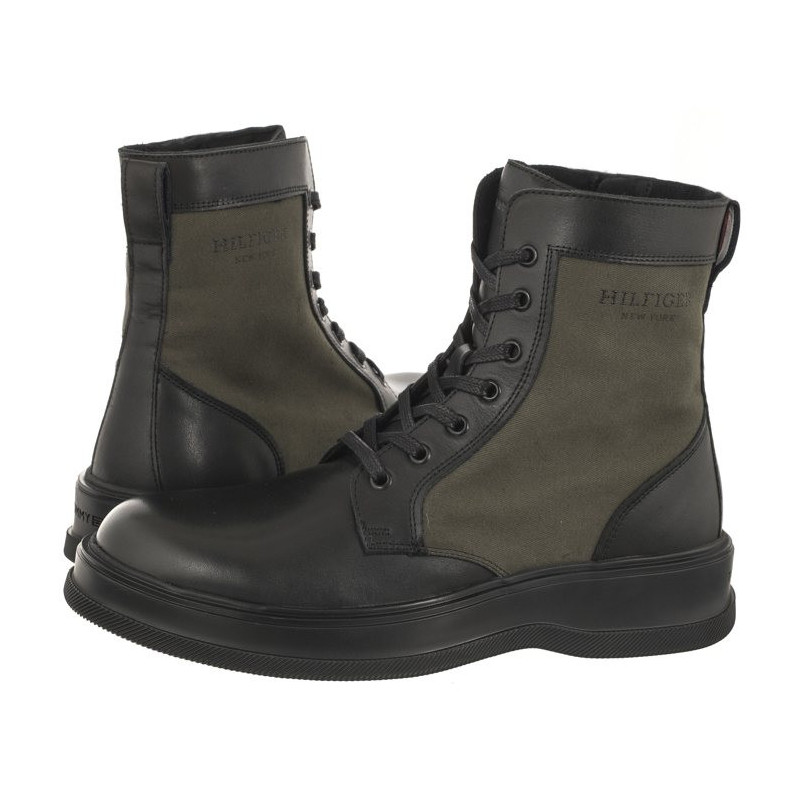 Tommy Hilfiger TH Everyday Core Mix Boot Black FM0FM04908 BDS (TH956-a) žygio batai