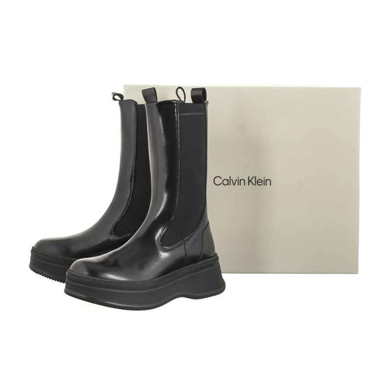 Calvin Klein Pitched Chelsea Boot Ck Black HW0HW01686 BEH (CK400-a) batai