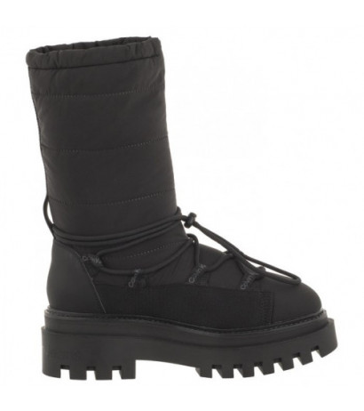 Calvin Klein Flatform Snow Boot Nylon Wn Triple Black YW0YW01146 0GT (CK399-a) batai