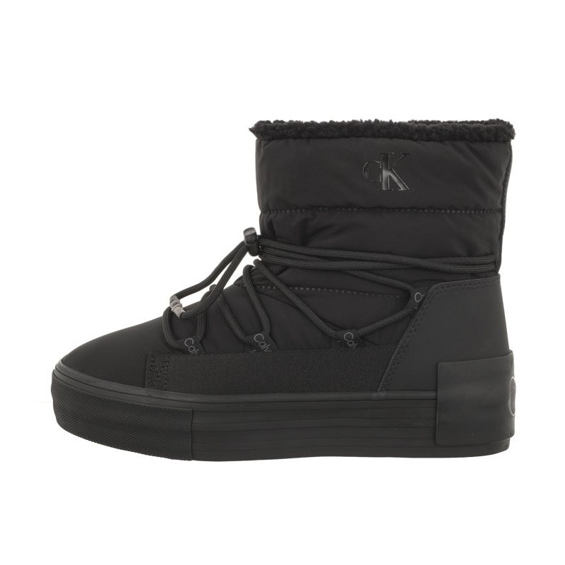 Calvin Klein Bold Vulc Flatf Snow Boot Wn Triple Black YW0YW01181 0GT (CK402-a) batai