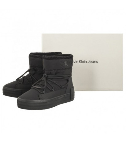 Calvin Klein Bold Vulc Flatf Snow Boot Wn Triple Black YW0YW01181 0GT (CK402-a) batai