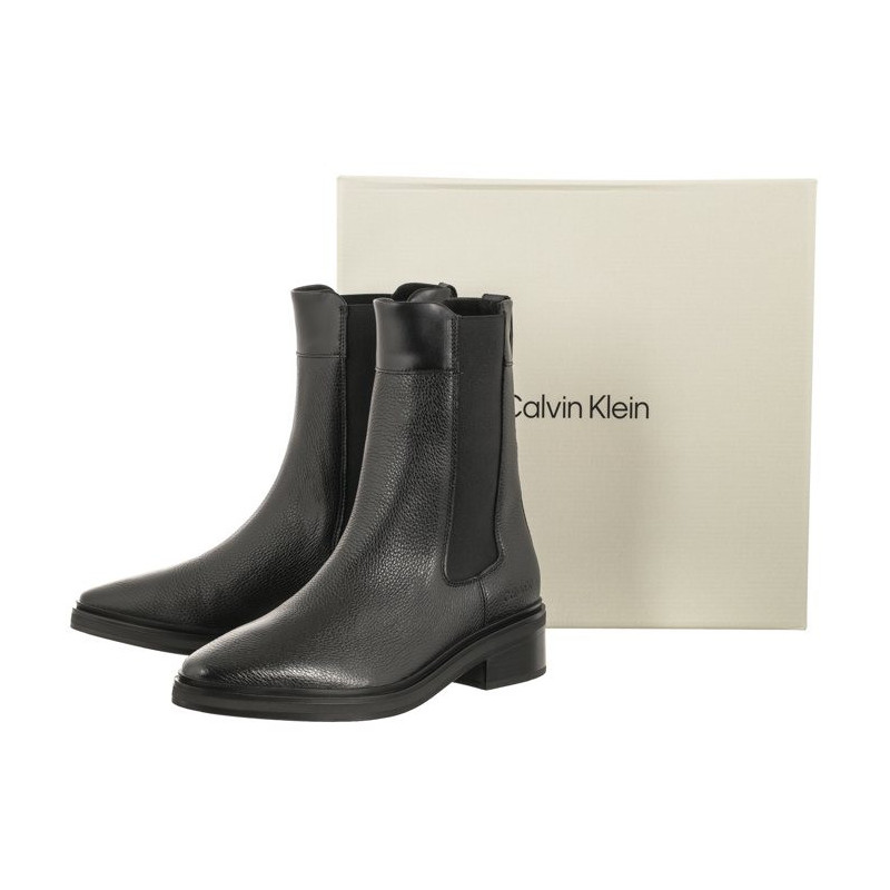 Calvin Klein Tapered Block Chelsea Boot 30 Ck Black HW0HW01846 BEH (CK411-a) batai