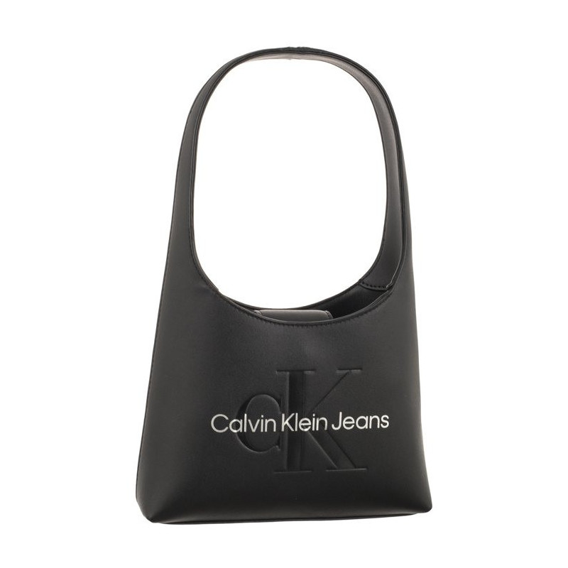 Calvin Klein Sculpted Arch Shoulder Bag22 Mono Black/Metallic Logo K60K611548 0GL (CK427-a) rankinė