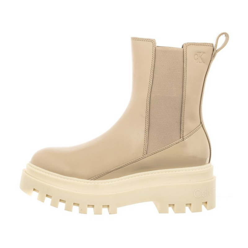 Calvin Klein Chunky Boot Chelsea Lth Mg Sat Cement YW0YW01286 PA5 (CK413-a) batai