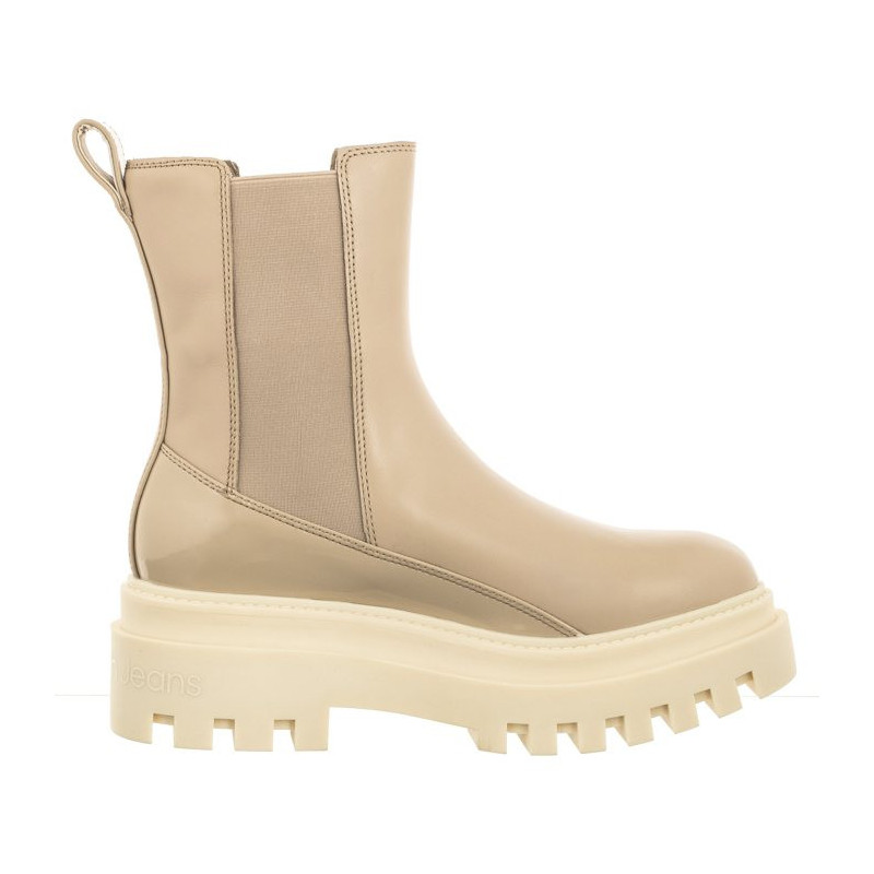 Calvin Klein Chunky Boot Chelsea Lth Mg Sat Cement YW0YW01286 PA5 (CK413-a) batai