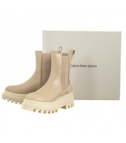 Calvin Klein Chunky Boot Chelsea Lth Mg Sat Cement YW0YW01286 PA5 (CK413-a) batai