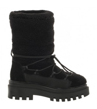 Calvin Klein Flatform Snow Boot Sherpa Wn Triple Black YW0YW01195 0GT (CK410-a) batai