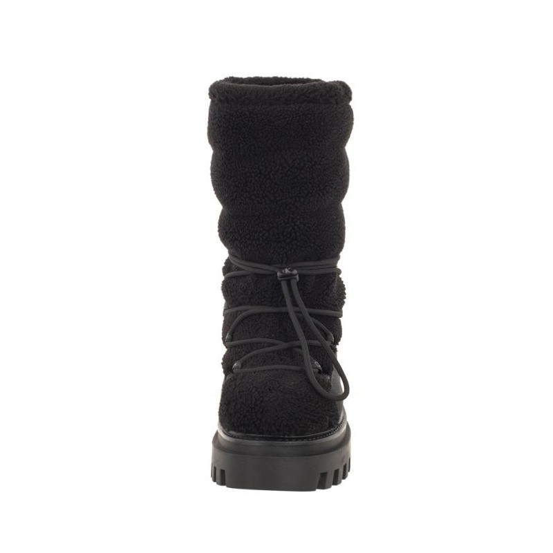 Calvin Klein Flatform Snow Boot Sherpa Wn Triple Black YW0YW01195 0GT (CK410-a) batai