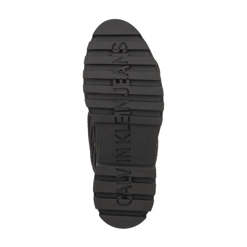 Calvin Klein Flatform Snow Boot Sherpa Wn Triple Black YW0YW01195 0GT (CK410-a) batai