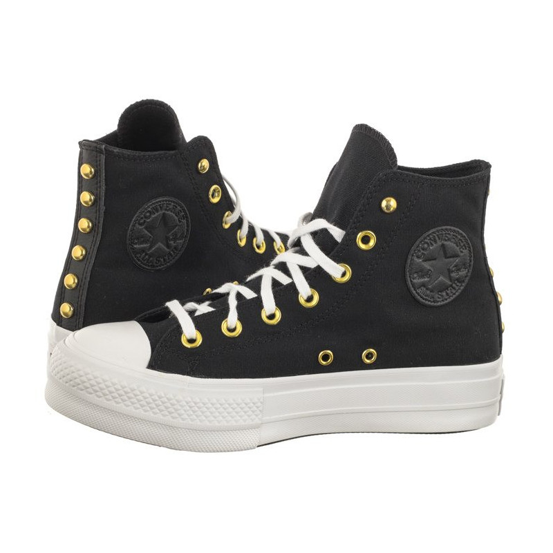 Converse CTAS Lift Hi Black/White/Gold A05453C (CO647-a) bateliai