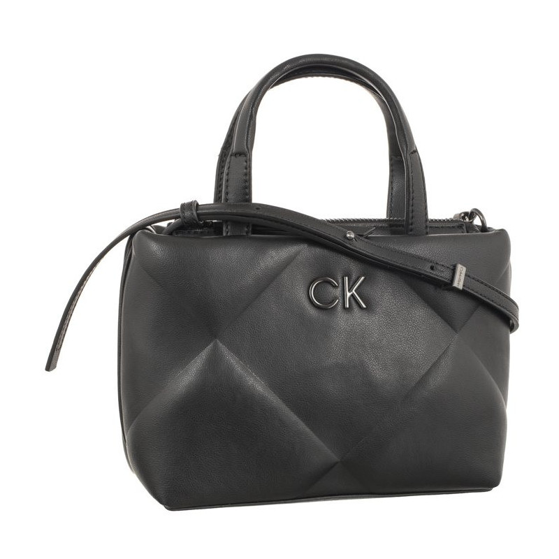 Calvin Klein Re-Lock Quilt Tote Mini Black K60K611340 BEH (CK438-a) rankinė