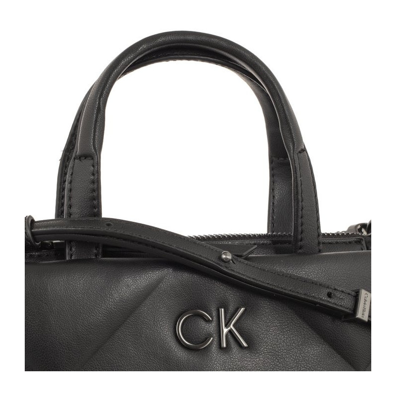 Calvin Klein Re-Lock Quilt Tote Mini Black K60K611340 BEH (CK438-a) rankinė