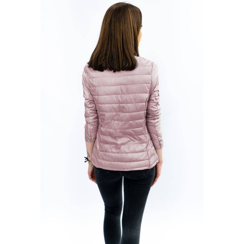 QUILTED JACKET VINTAGE PINK (W73) striukė QUILTED JACKET VINTAGE PINK (W73) striukė