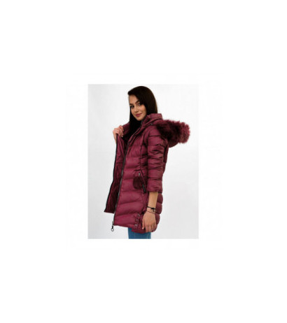 WINTER JACKET WITH DETACHABLE SLEEVES BURGUNDY (W761) striukė