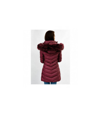 WINTER JACKET WITH DETACHABLE SLEEVES BURGUNDY (W761) striukė