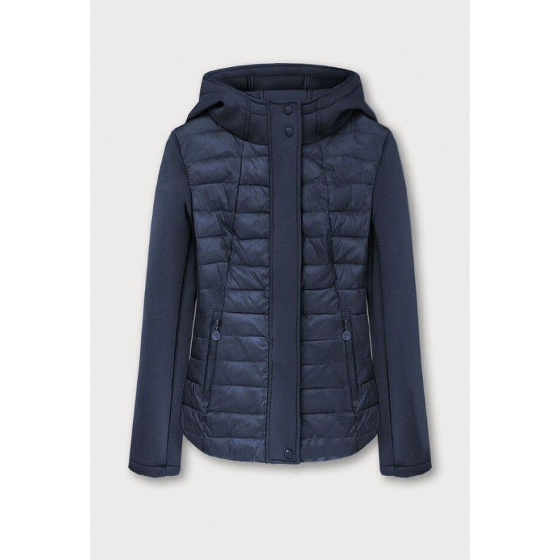 NEOPRENE QUILTED JACKET NAVY BLUE (B1062-30) striukė