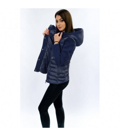 NEOPRENE QUILTED JACKET NAVY BLUE (B1062-30) striukė