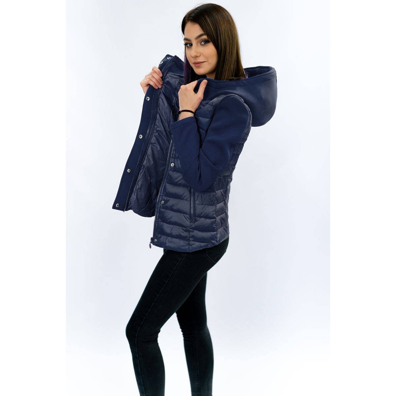 NEOPRENE QUILTED JACKET NAVY BLUE (B1062-30) striukė