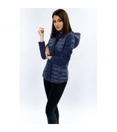 NEOPRENE QUILTED JACKET NAVY BLUE (B1062-30) striukė