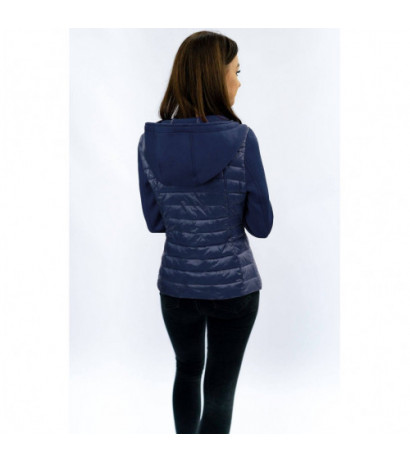 NEOPRENE QUILTED JACKET NAVY BLUE (B1062-30) striukė