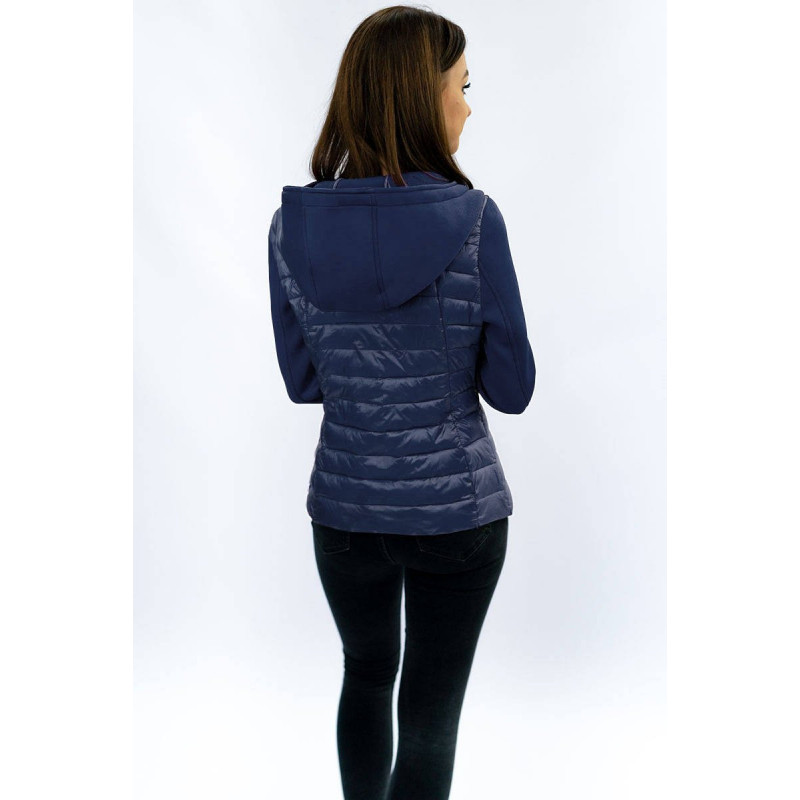 NEOPRENE QUILTED JACKET NAVY BLUE (B1062-30) striukė