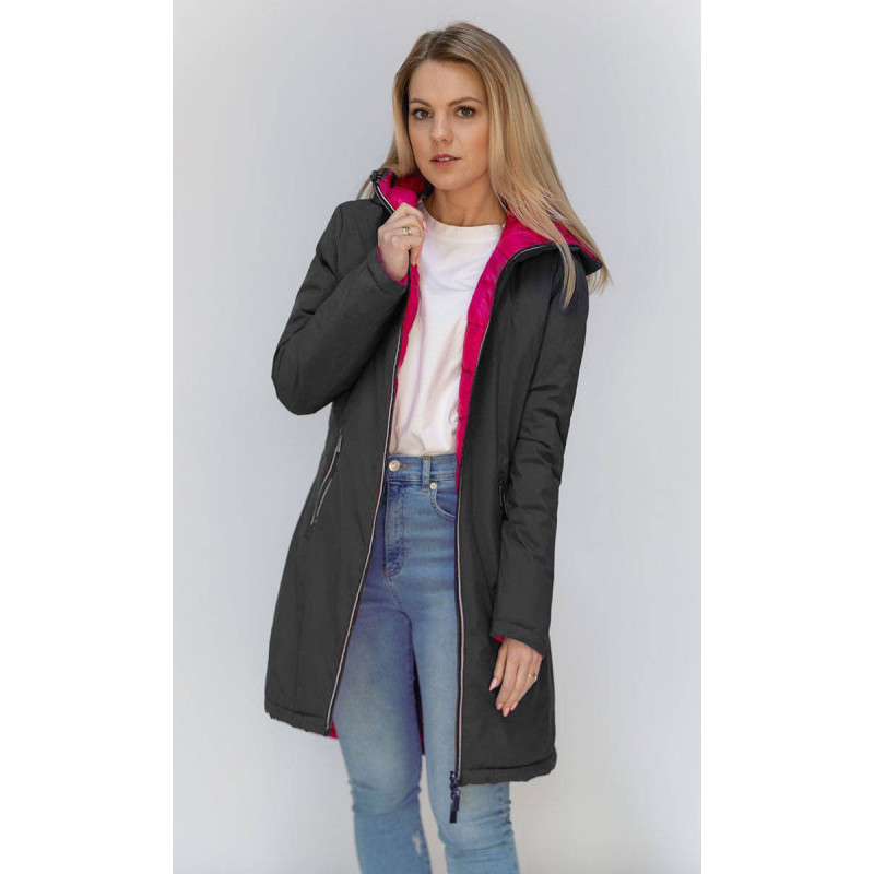 DOUBLE-SIDED GRAPHITE-AMARANT JACKET (7700) striukė DOUBLE-SIDED GRAPHITE-AMARANT JACKET (7700) striukė