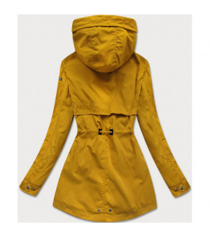 SHORT YELLOW PARKA WITH HOOD (TLR243) striukė