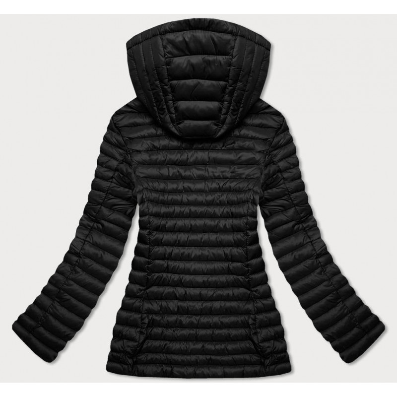 QUILTED HOODED JACKET RED (7218) striukė QUILTED HOODED JACKET RED (7218) striukė
