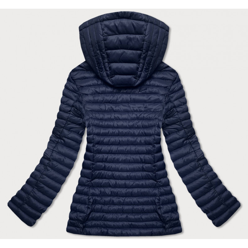 QUILTED HOODED JACKET RED (7218) striukė QUILTED HOODED JACKET RED (7218) striukė