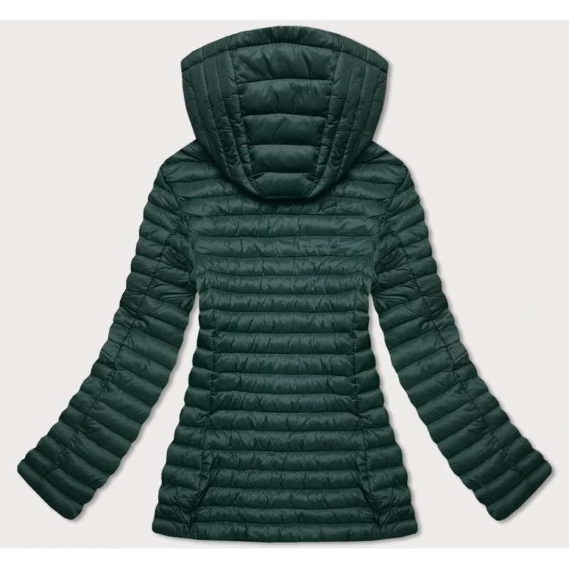 QUILTED HOODED JACKET RED (7218BIG) striukė QUILTED HOODED JACKET RED (7218BIG) striukė