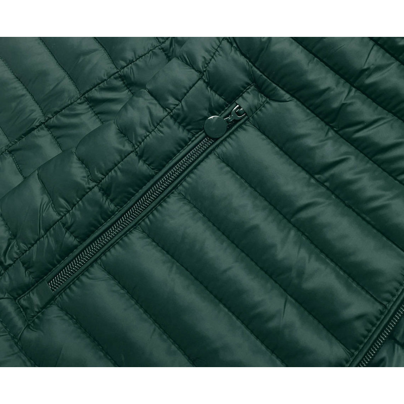 QUILTED HOODED JACKET RED (7218BIG) striukė QUILTED HOODED JACKET RED (7218BIG) striukė