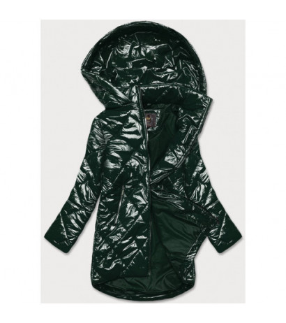 QUILTED HOODED JACKET RED (7218BIG) striukė - Drabuziai internetu