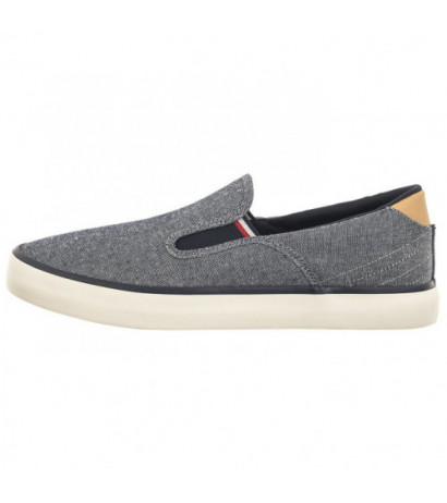 Tommy Hilfiger TH Hi Vulc Low Slipon Chambray Desert Sky FM0FM04947 DW5 (TH1030-a) sportiniai bateliai 