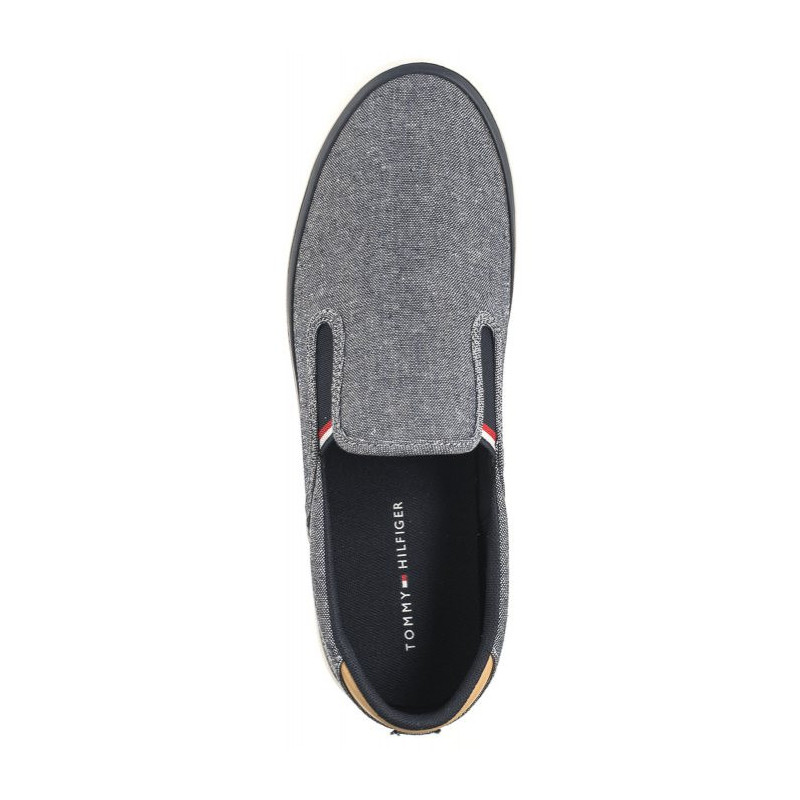 Tommy Hilfiger TH Hi Vulc Low Slipon Chambray Desert Sky FM0FM04947 DW5 (TH1030-a) sportiniai bateliai 