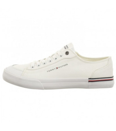 Tommy Hilfiger Corporate Vulc Canvas White FM0FM04954 YBS (TH1028-b) sportiniai bateliai 
