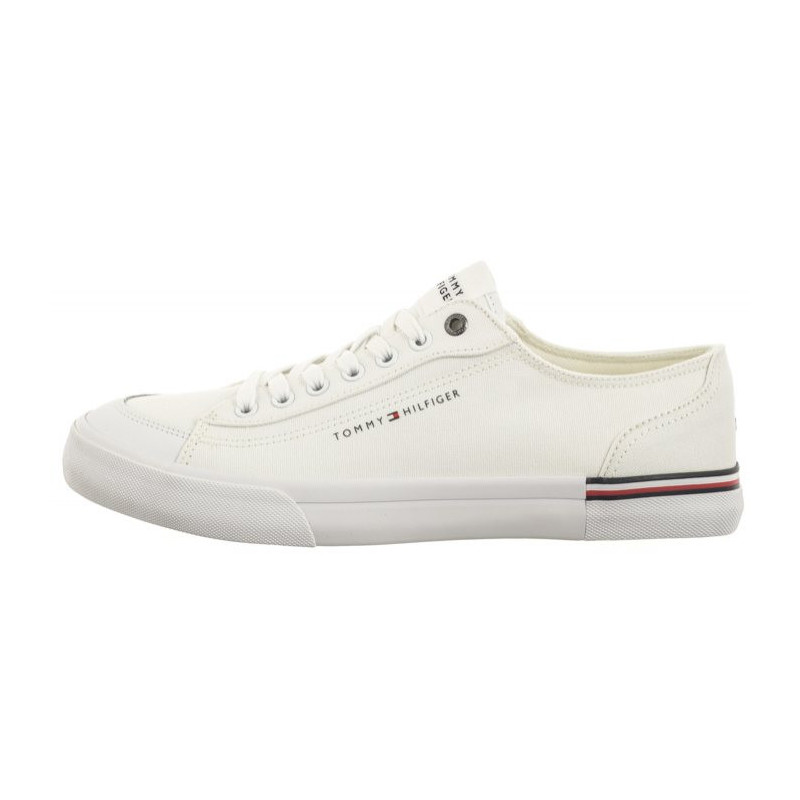 Tommy Hilfiger Corporate Vulc Canvas White FM0FM04954 YBS (TH1028-b) sportiniai bateliai 