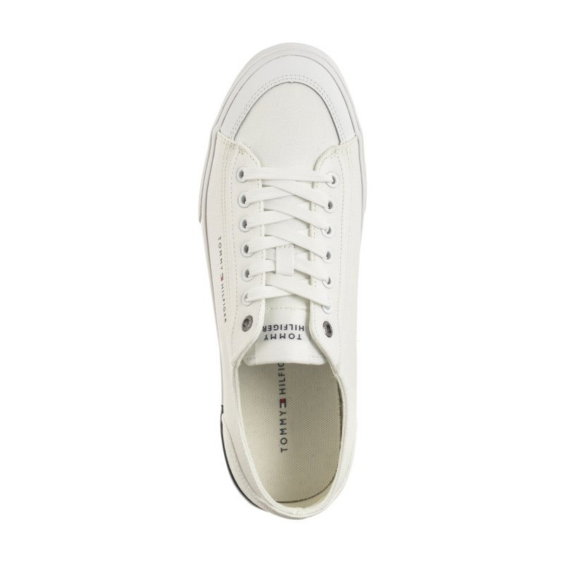 Tommy Hilfiger Corporate Vulc Canvas White FM0FM04954 YBS (TH1028-b) sportiniai bateliai 