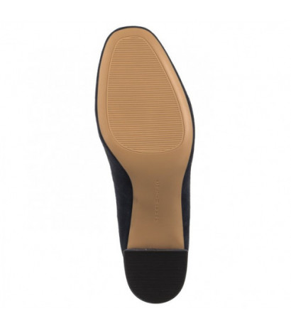 Tommy Hilfiger TH Suede Mid Heel Block Pump Space Blue FW0FW07717 DW6 (TH1027-a) bateliai