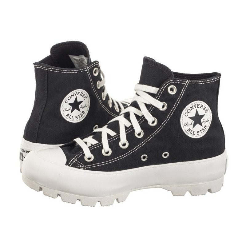 Converse CTAS Lugged Hi Black/White/Black 565901C (CO650-a) bateliai