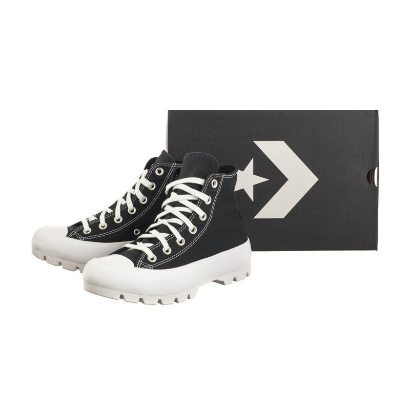 Converse CTAS Lugged Hi Black/White/Black 565901C (CO650-a) bateliai