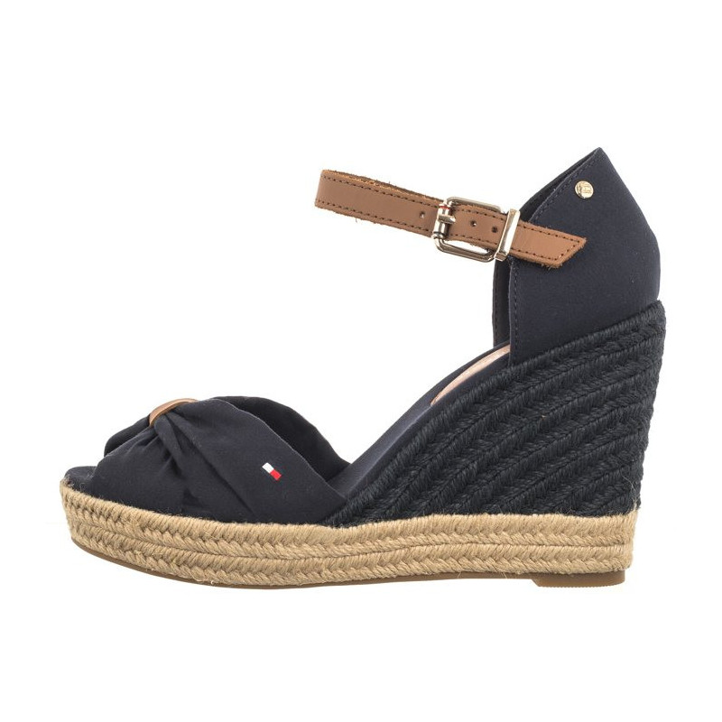 Tommy Hilfiger Basic Open Toe High Wedge Space Blue FW0FW04784 DW6 (TH1013-b) batai