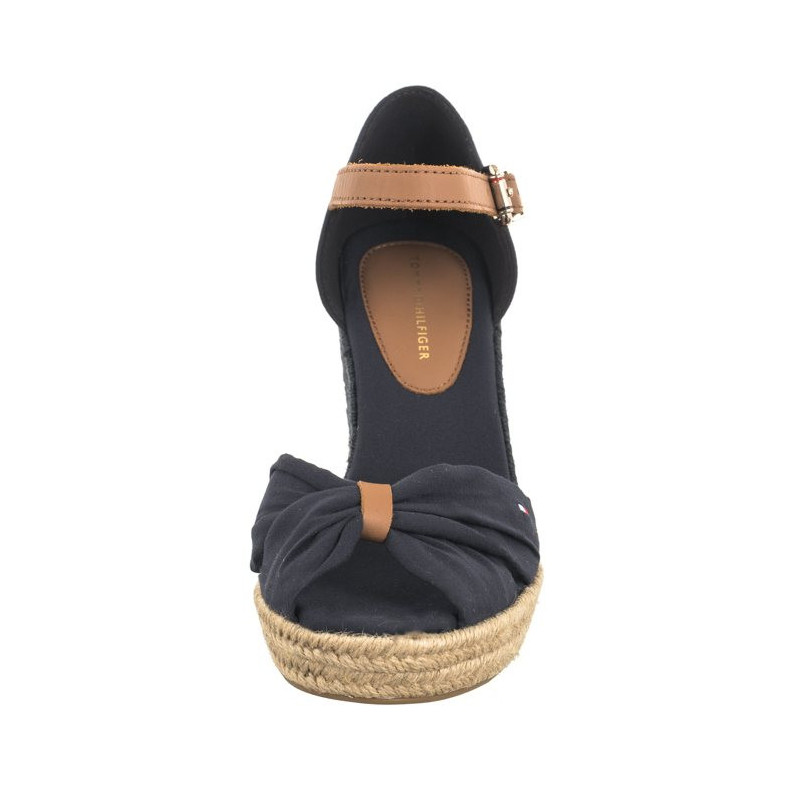 Tommy Hilfiger Basic Open Toe High Wedge Space Blue FW0FW04784 DW6 (TH1013-b) batai