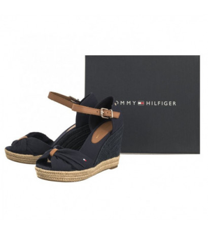 Tommy Hilfiger Basic Open Toe High Wedge Space Blue FW0FW04784 DW6 (TH1013-b) batai