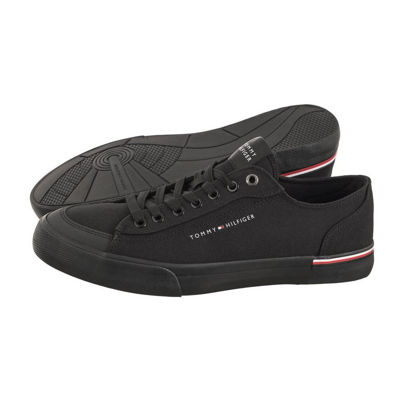 Tommy Hilfiger Corporate Vulc Canvas Black FM0FM04954 BDS (TH1028-a) sportiniai bateliai 